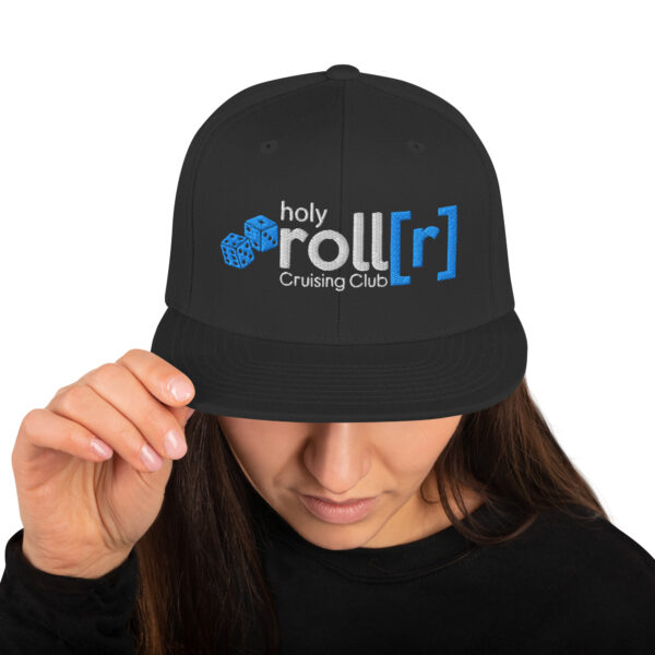 holy roll[r] cruising club BLUE DICE Hat - Image 2
