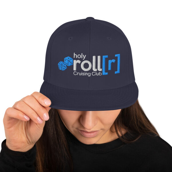 holy roll[r] cruising club BLUE DICE Hat - Image 10
