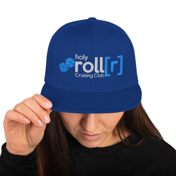 holy roll[r] cruising club BLUE DICE Hat - Image 7