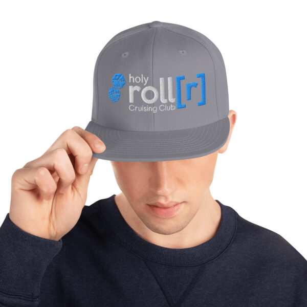holy roll[r] cruising club BLUE DICE Hat - Image 33